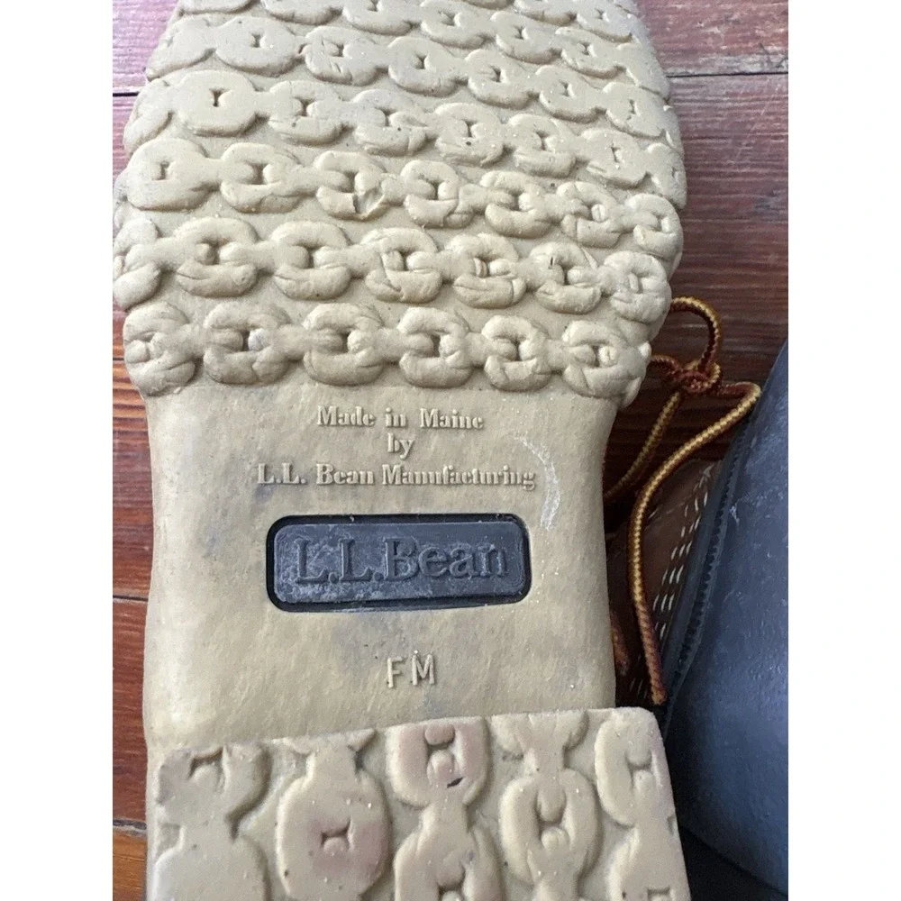 L.L. Bean Men's Size 10 M Bean Duck Boots Maine Leather Made In USA